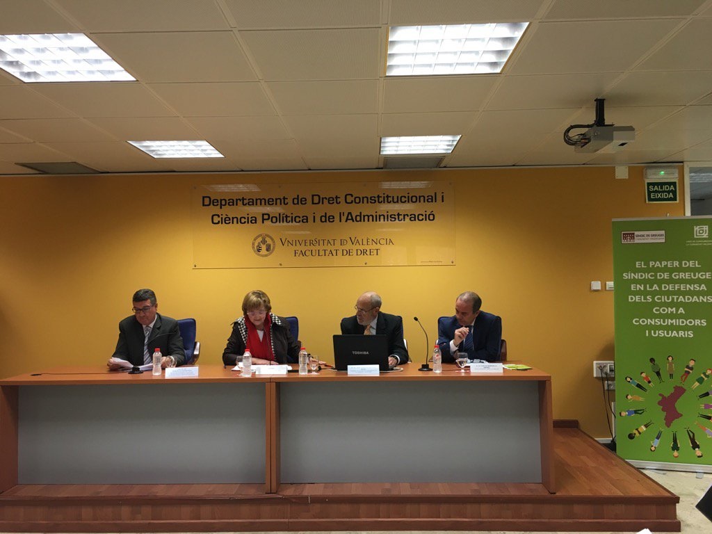 Jornada sobre el Paper del Síndic en la Defensa dels Drets dels Ciutadans com a Consumidors i Usuaris